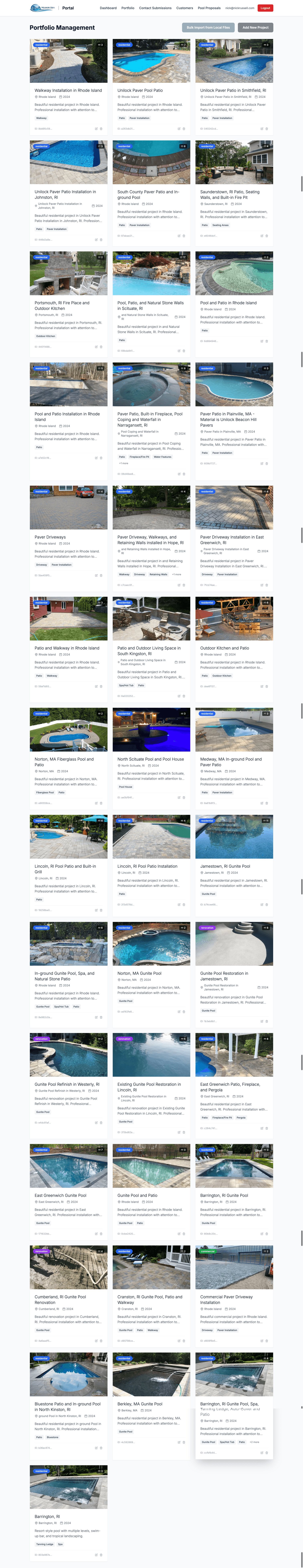Portfolio Management Interface