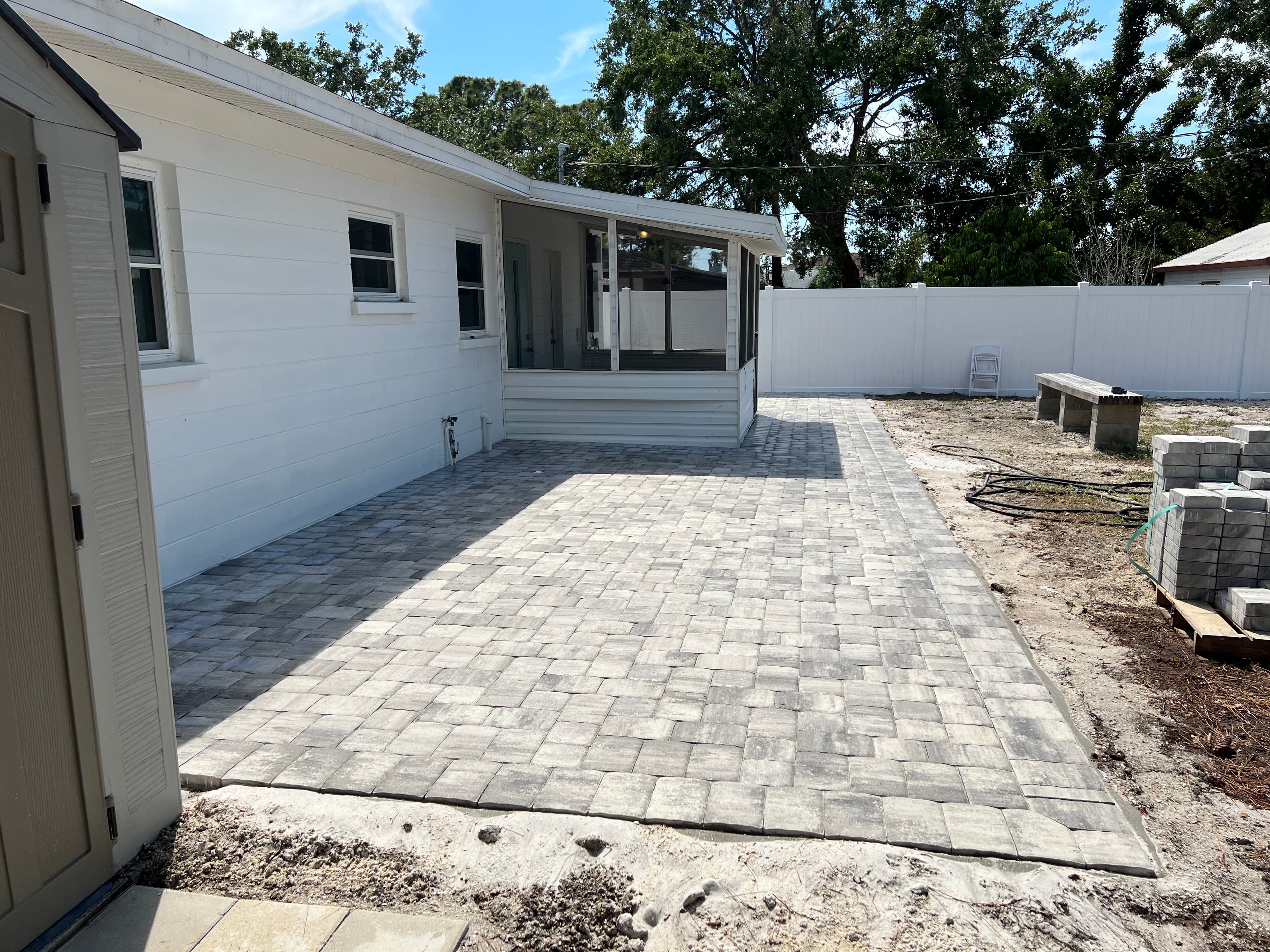 Quality paver installation work